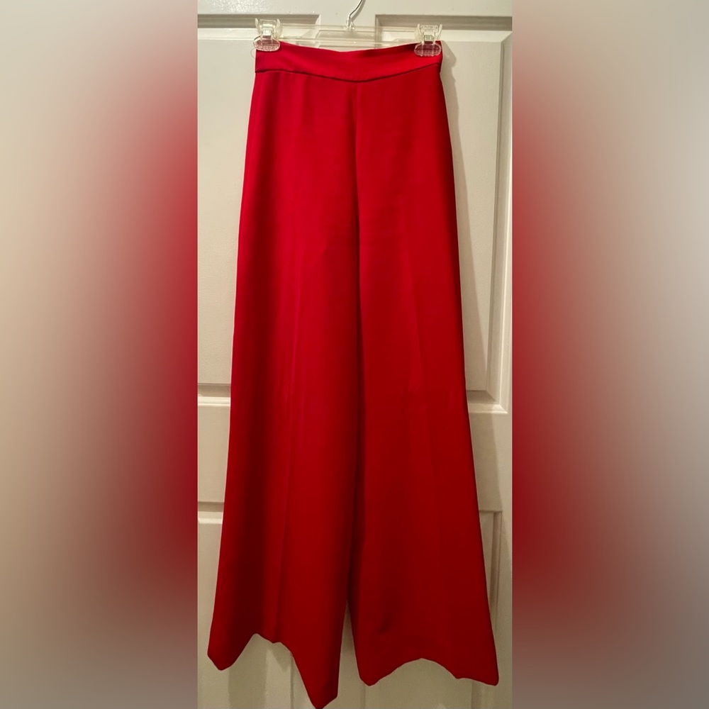 Zara Red Wide-leg pants